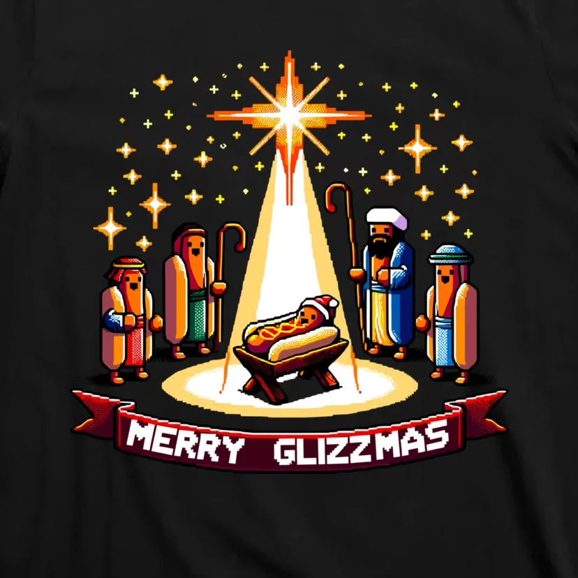 Merry Glizzmas Hot Ugly Christmas T-Shirt