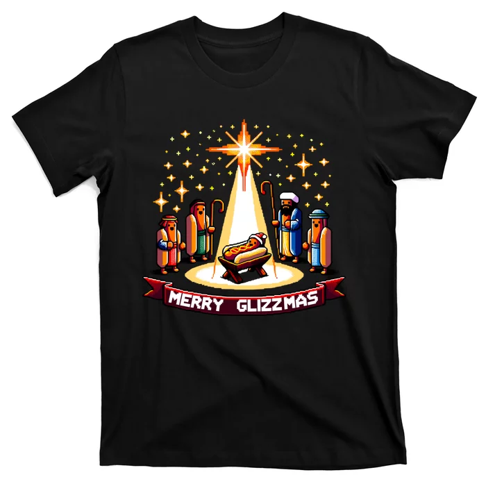 Merry Glizzmas Hot Ugly Christmas T-Shirt