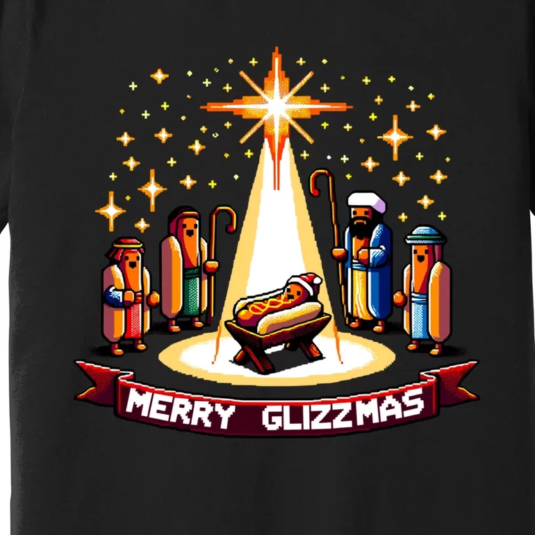 Merry Glizzmas Hot Ugly Christmas Premium T-Shirt