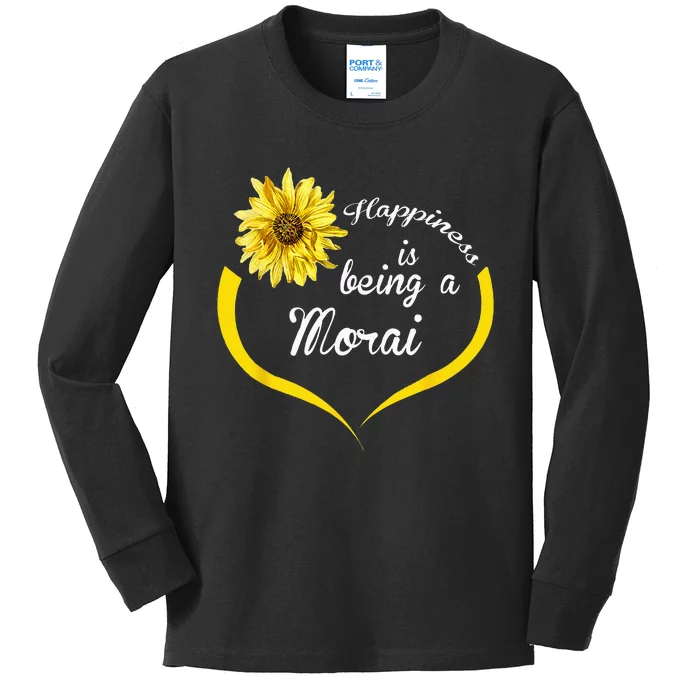 Morai Gift Happiness Is Being A Morai Kids Long Sleeve Shirt