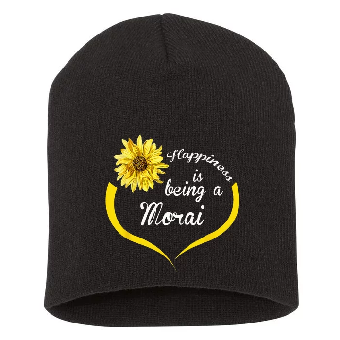 Morai Gift Happiness Is Being A Morai Short Acrylic Beanie