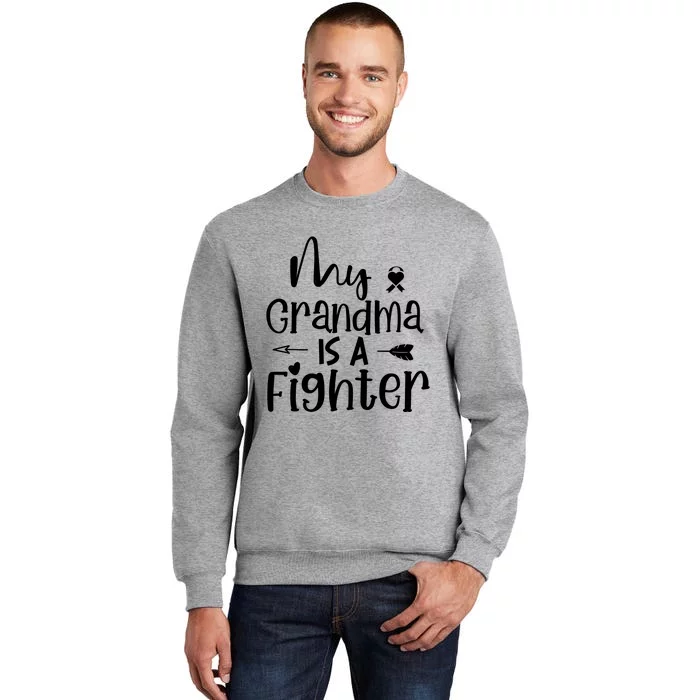 My Grandma Is A Fighter Breast Cancer Awareness Tall Sweatshirt