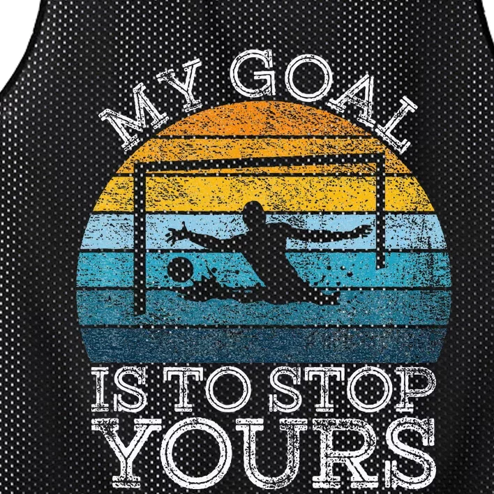 My Goal Is To Stop Yours Water Polo Goalie Goal Net Keeper Mesh Reversible Basketball Jersey Tank