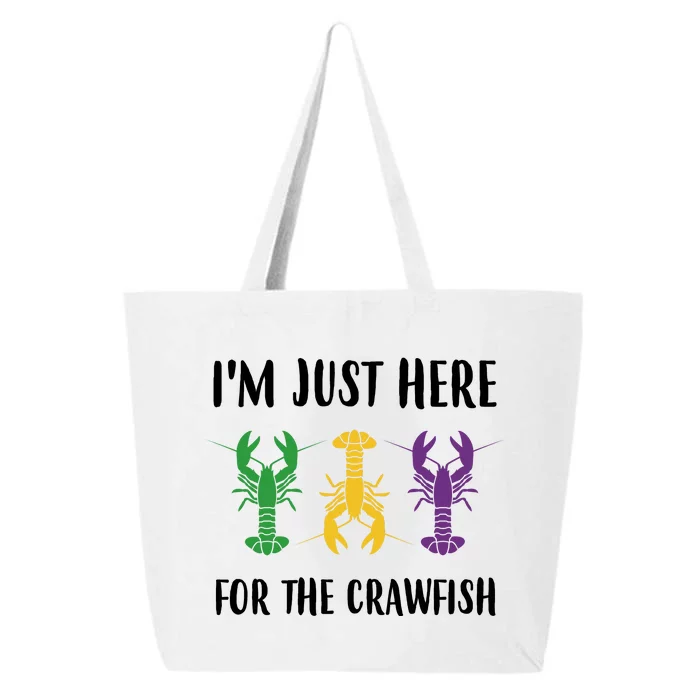 Mardi Gras Im Just Here For The Crawfish 25L Jumbo Tote