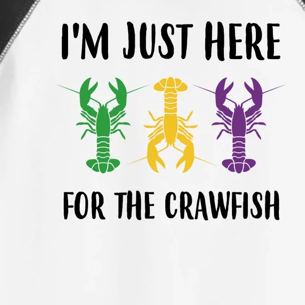 Mardi Gras Im Just Here For The Crawfish Toddler Fine Jersey T-Shirt