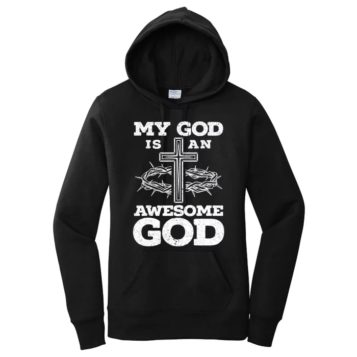 My God Is An Awesome God Christian Religious Women's Pullover Hoodie