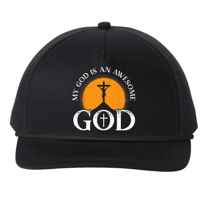 My God Is An Awesome God Prayer Christian Religious Bible Snapback Five-Panel Rope Hat