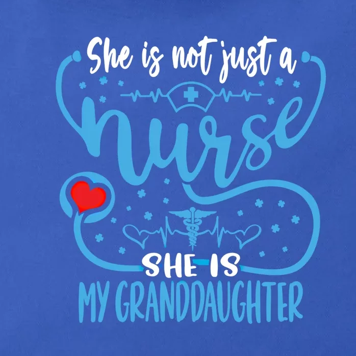 My Granddaughter Is A Nurse Proud Nurses Grandparent Rn Lpn Gift Zip Tote Bag