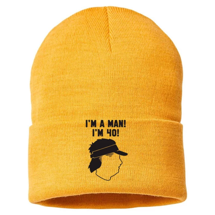 Mike Gundy IM A Man! IM 40! Sustainable Knit Beanie