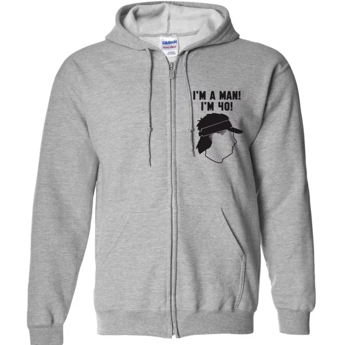 Mike Gundy IM A Man! IM 40! Full Zip Hoodie