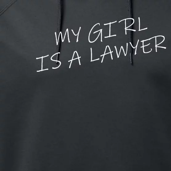 My Girl Is A Lawyer Tattoo For Girlfriends Performance Fleece Hoodie