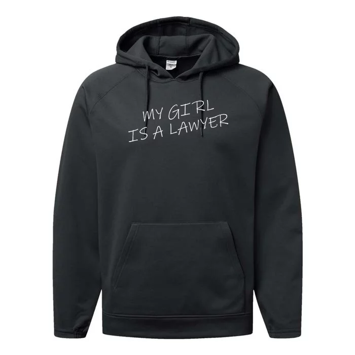 My Girl Is A Lawyer Tattoo For Girlfriends Performance Fleece Hoodie