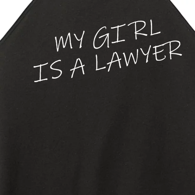 My Girl Is A Lawyer Tattoo For Girlfriends Women’s Perfect Tri Rocker Tank