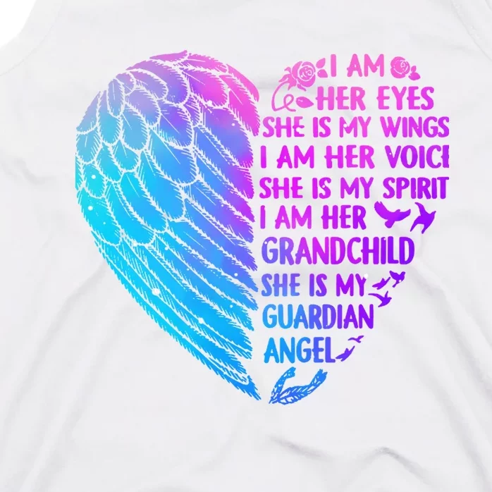 My Grandma Is My Guardian Angel Shirts I Am Her Grandchild Tank Top