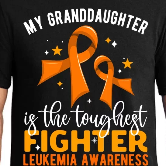 My Granddaughter Is The Toughest Leukemia Awareness Gift Pajama Set