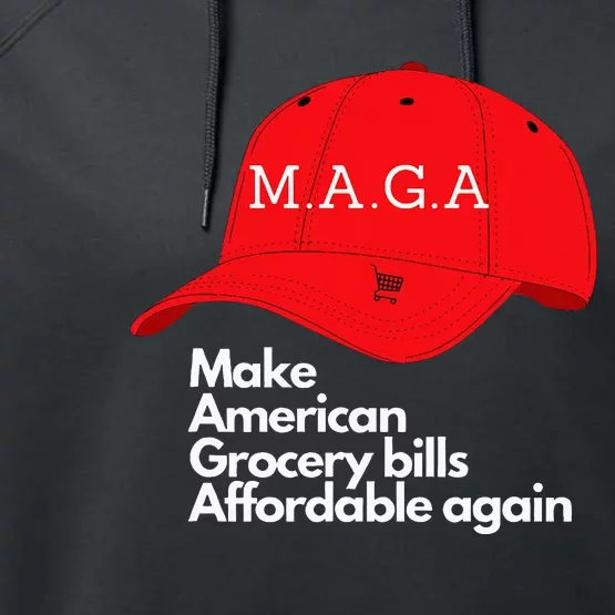 Maga Grocery Inflation Cost Of Living Performance Fleece Hoodie