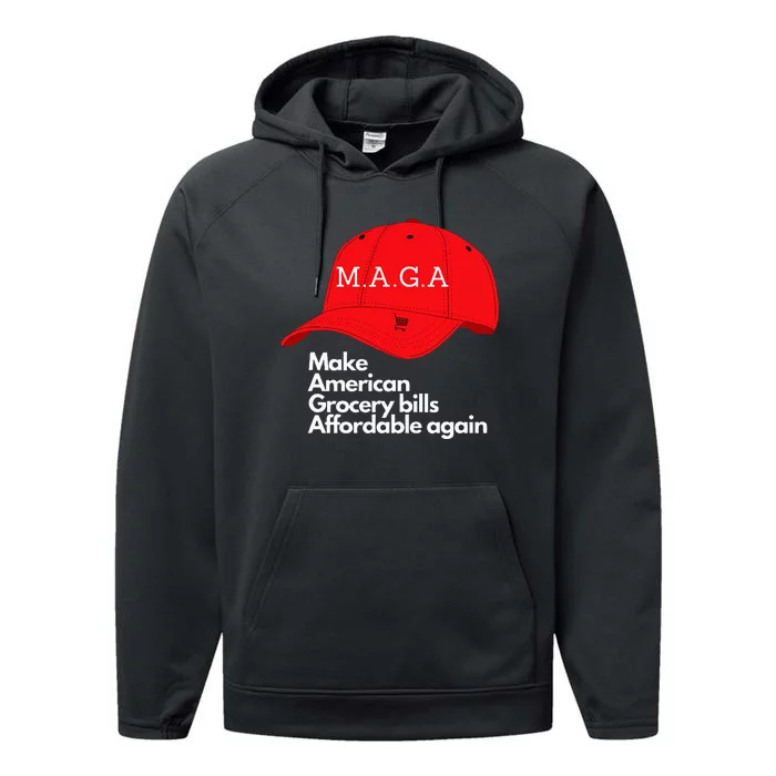 Maga Grocery Inflation Cost Of Living Performance Fleece Hoodie