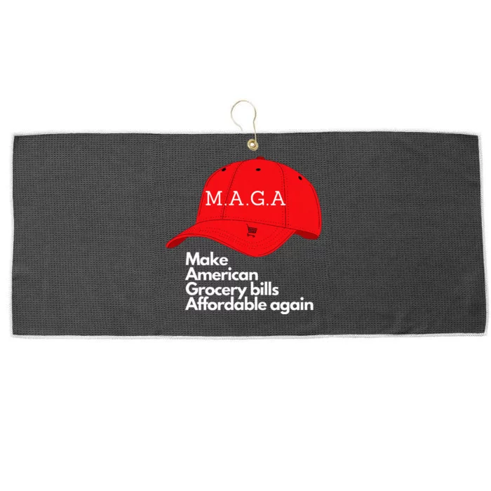 Maga Grocery Inflation Cost Of Living Large Microfiber Waffle Golf Towel