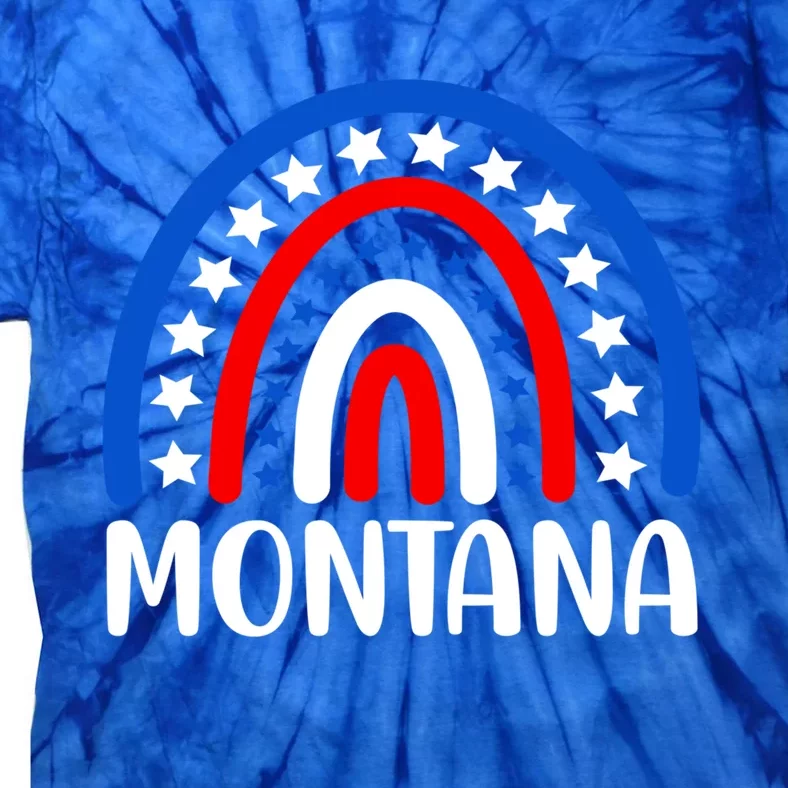 Montana Gift I Love Montana Usa Gift Tie-Dye T-Shirt