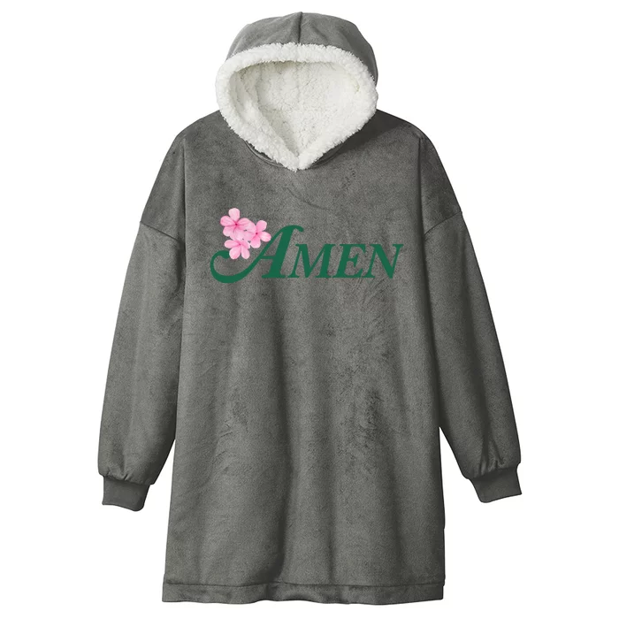 Masters Golf Inspired Tournament Hooded Wearable Blanket