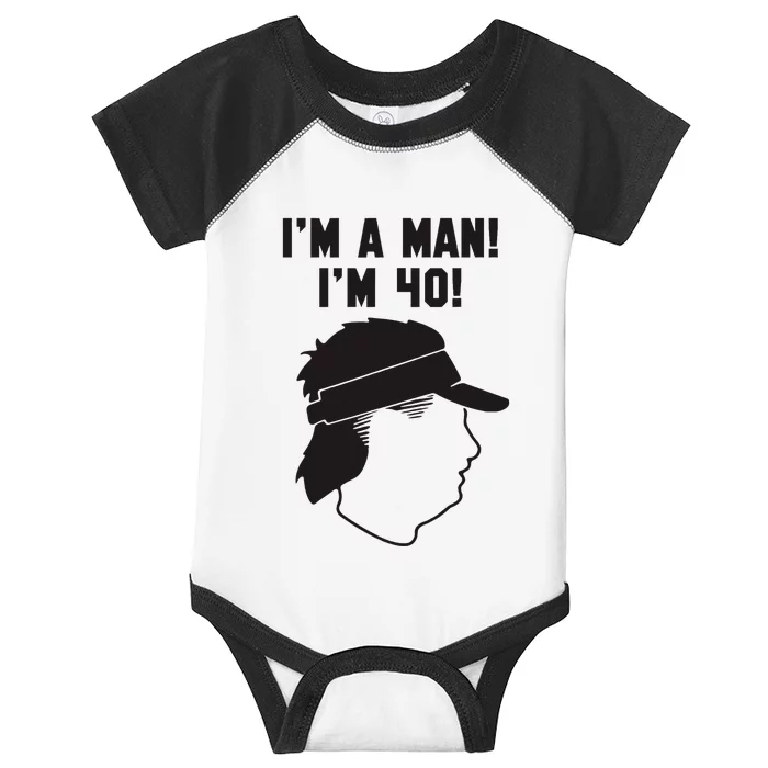 Mike Gundy IM A Man! IM 40! Infant Baby Jersey Bodysuit