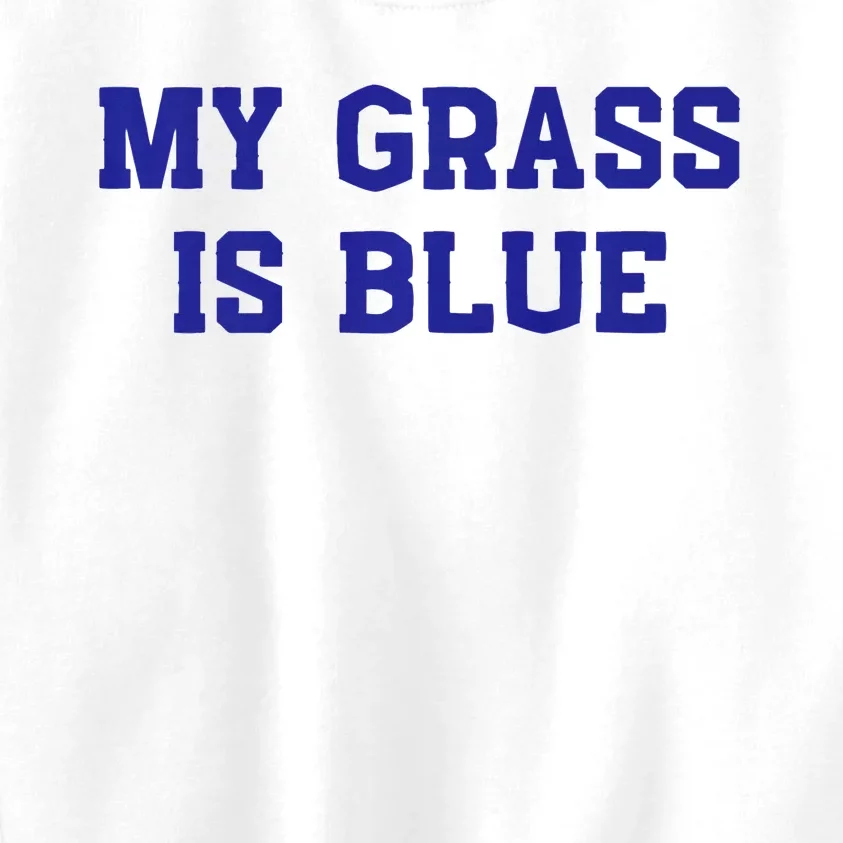 My Grass Is Blue Kids Sweatshirt