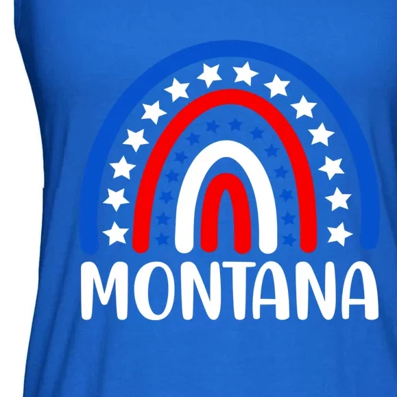 Montana Gift I Love Montana Usa Funny Gift Ladies Essential Flowy Tank