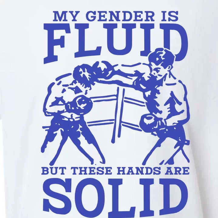 My Gender Is Fluid But These Hands Are Solid Sueded Cloud Jersey T-Shirt