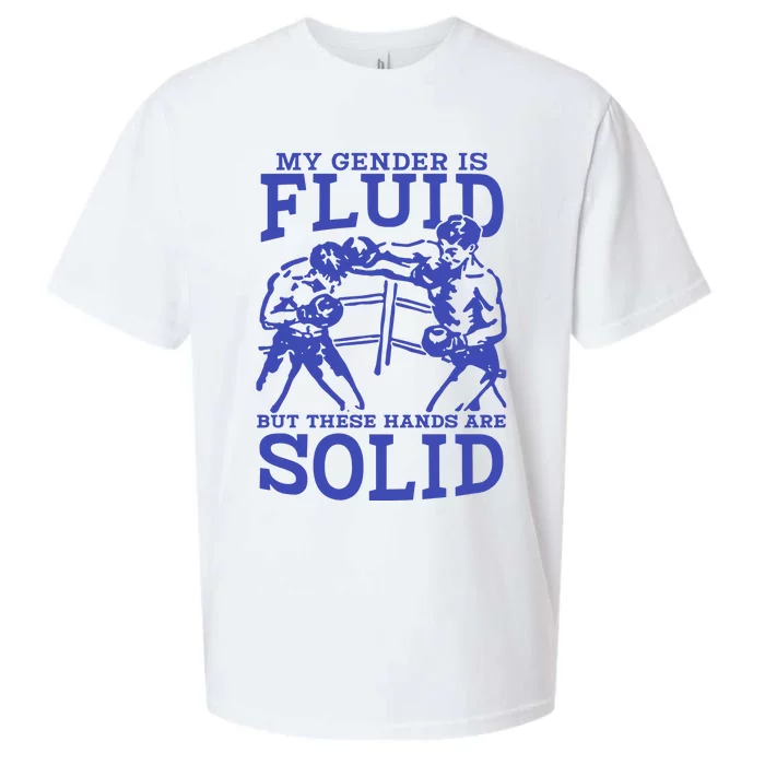 My Gender Is Fluid But These Hands Are Solid Sueded Cloud Jersey T-Shirt