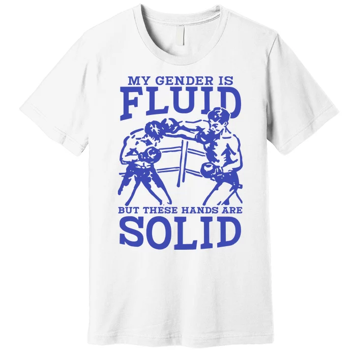 My Gender Is Fluid But These Hands Are Solid Premium T-Shirt