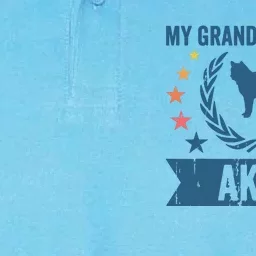 My Grandchild Is A Dog Grandpa Grandma Akita Softstyle Adult Sport Polo