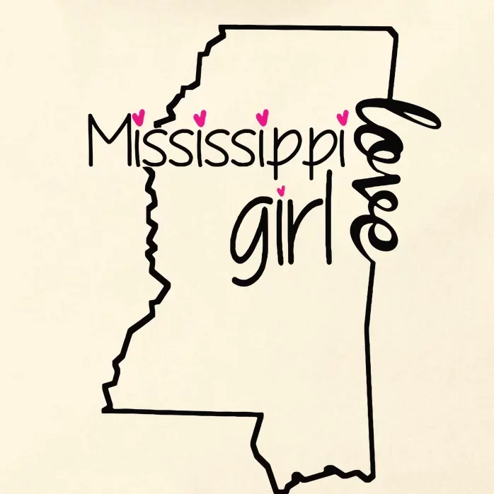 Mississippi Girl I Love Mississippi Home Zip Tote Bag