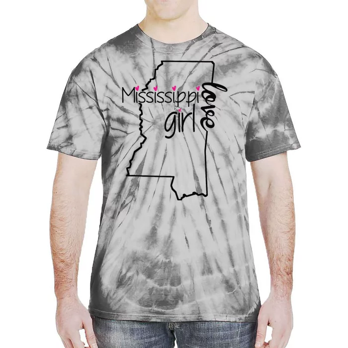 Mississippi Girl I Love Mississippi Home Tie-Dye T-Shirt