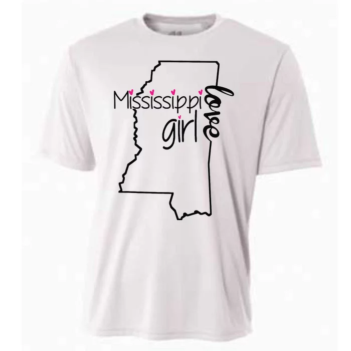 Mississippi Girl I Love Mississippi Home Cooling Performance Crew T-Shirt