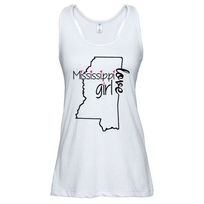 Mississippi Girl I Love Mississippi Home Ladies Essential Flowy Tank