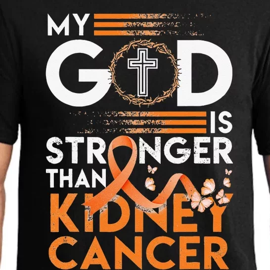 My God Is Stronger Thanney Cancer Awareness Pajama Set