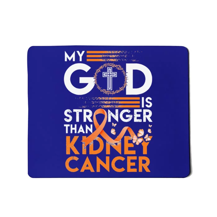 My God Is Stronger Thanney Cancer Awareness Mousepad