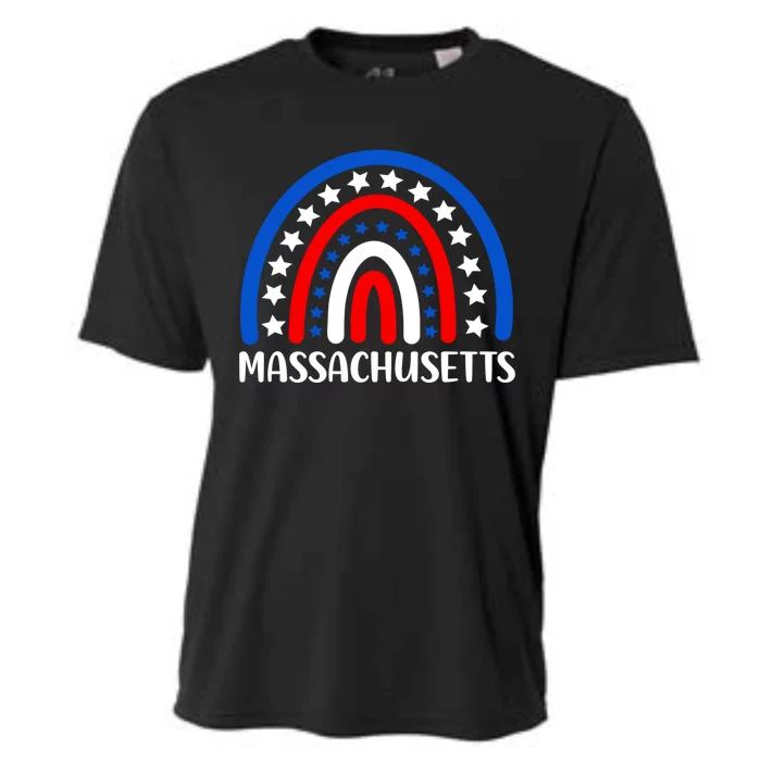 Massachusetts Gift I Love Massachusetts Usa Gift Cooling Performance Crew T-Shirt