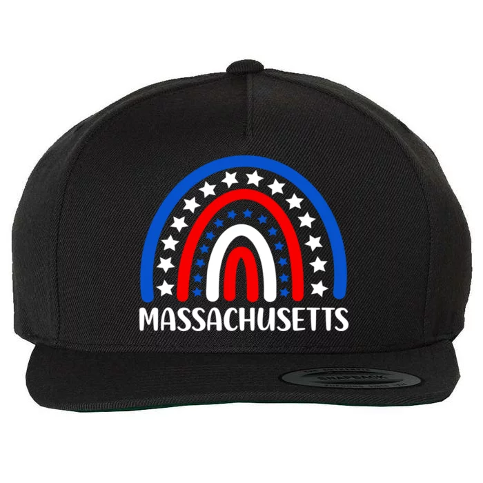 Massachusetts Gift I Love Massachusetts Usa Gift Wool Snapback Cap