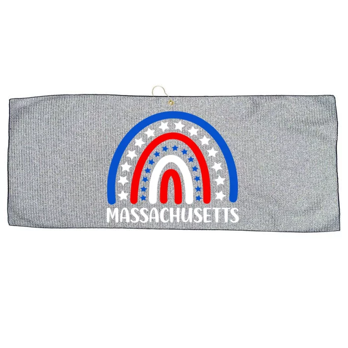 Massachusetts Gift I Love Massachusetts Usa Gift Large Microfiber Waffle Golf Towel