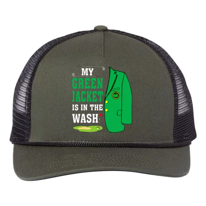 My Greenjacket Is In Thewash Golfing Lover Master Golf Retro Rope Trucker Hat Cap