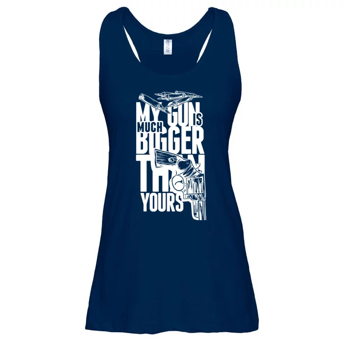 My Gun Is Much Bigger Than Yours Ladies Essential Flowy Tank