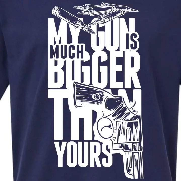 My Gun Is Much Bigger Than Yours Sueded Cloud Jersey T-Shirt