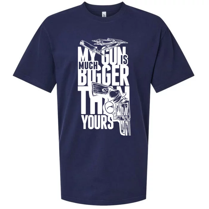 My Gun Is Much Bigger Than Yours Sueded Cloud Jersey T-Shirt