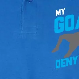 My Goal Is To Deny Yours Soccer Goalie Funny Soccer Ball Gift Softstyle Adult Sport Polo