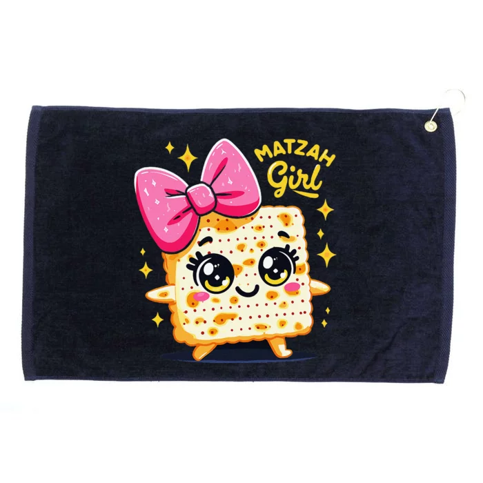 Matzah Girl Jewish Pesach Seder Afikoman Happy Passover Grommeted Golf Towel