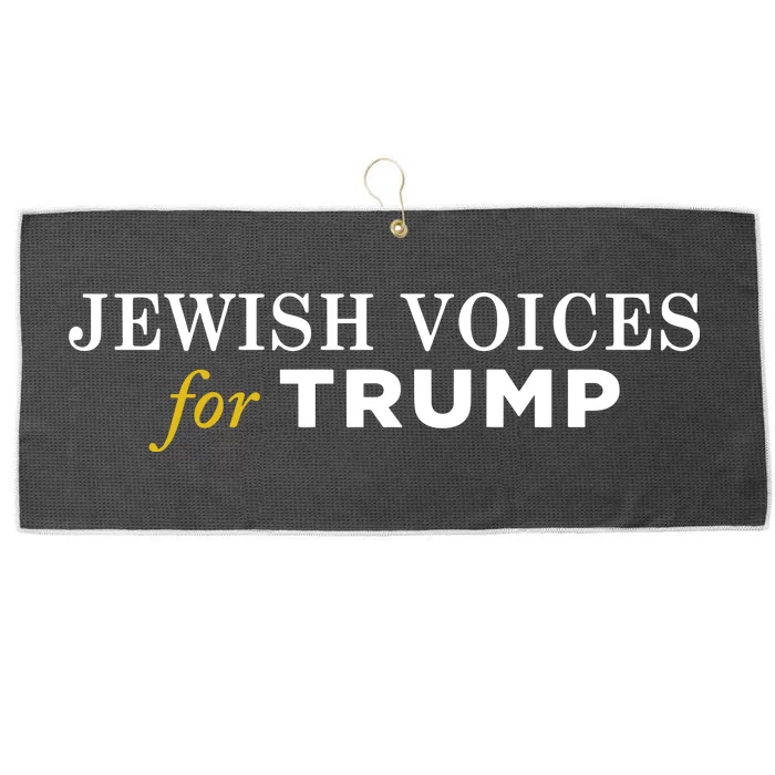 Maga Gear Jewish Voices For Trump Large Microfiber Waffle Golf Towel