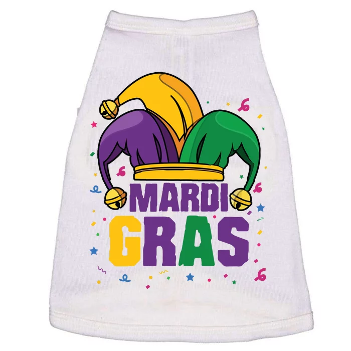 Mardi Gras Jester Costume Funny Mardi Gras Doggie Tank