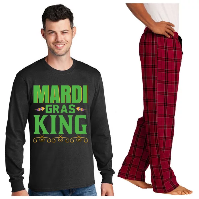 Mardi Gras King Long Sleeve Pajama Set