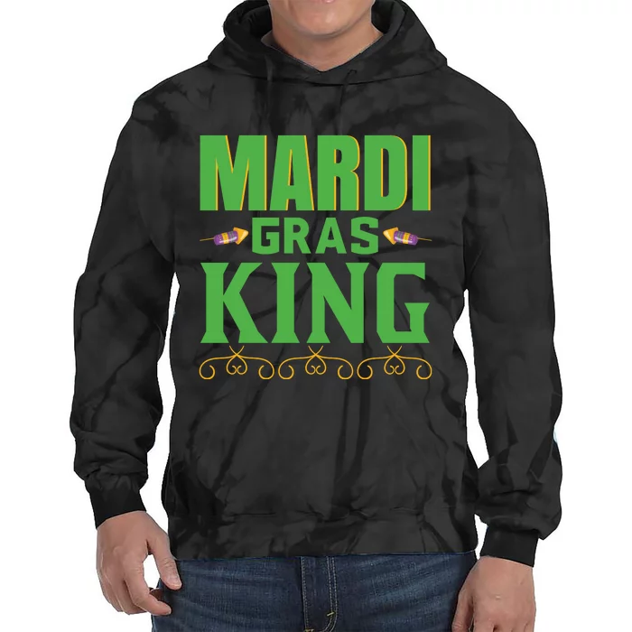 Mardi Gras King Tie Dye Hoodie